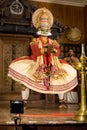 KathakaliÃ¢â¬â¹ performance. A Traditional Hindu play performed in